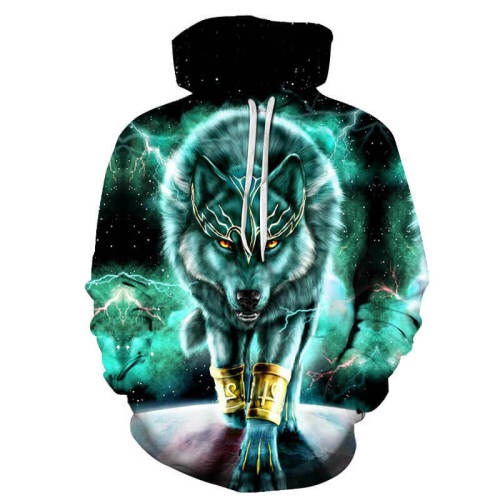 Ghost Wolf War Of The Thorns Game Animal Unisex Adult Cosplay 3D Print Hoodie Pullover Sweatshirt