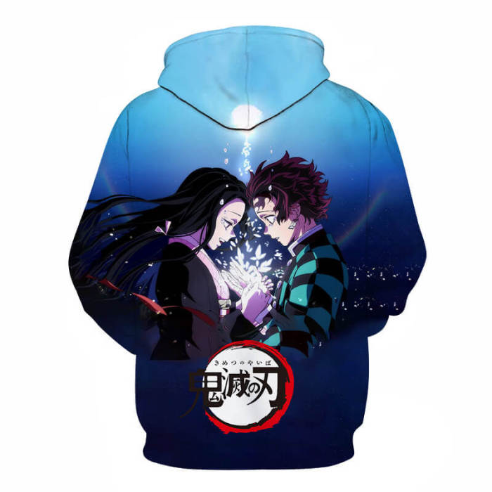 Demon Slayer Kimetsu No Yaiba Anime Kamado Tanjirou 9 Unisex Adult Cosplay 3D Print Hoodie Pullover Sweatshirt