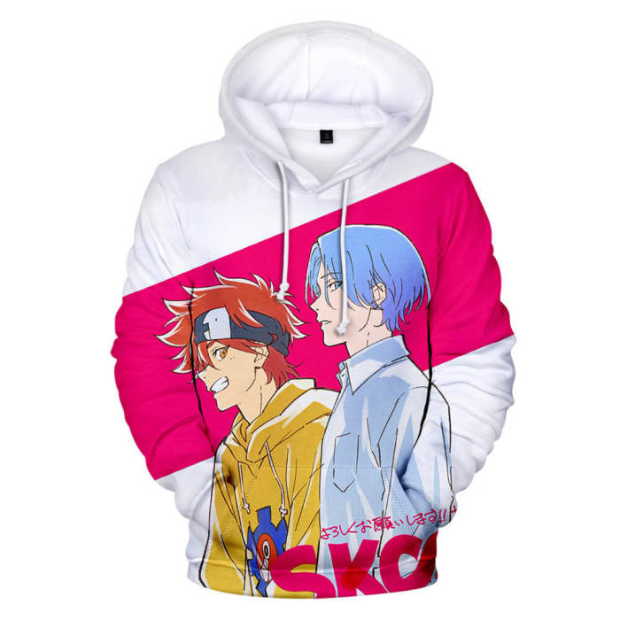 Sk∞ Anime Sk8 The Infinity Hardcore Skaters Reki Kyan And Langa Hasegawa Unisex Adult Cosplay 3D Print Hoodie Pullover Sweatshirt