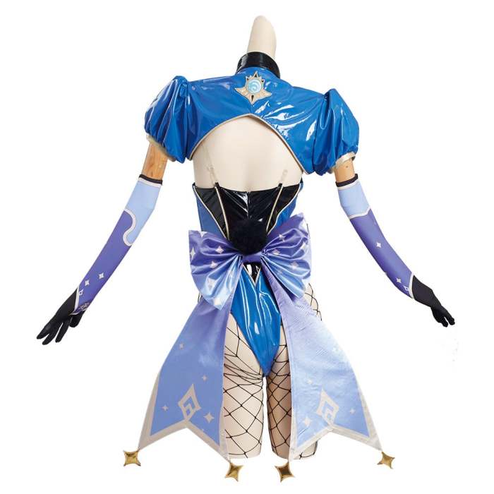 Genshin Impact Mona Bunny Girls Jumpsuit Halloween Carnival Cosplay Costume-®