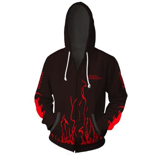 Fate Stay Night Game Saber Alter Unisex Adult Cosplay Zip Up 3D Print Hoodies Jacket Sweatshirt