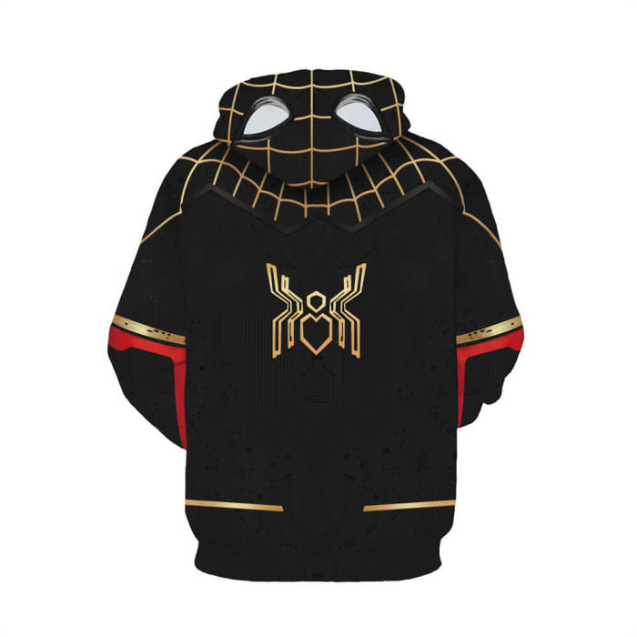 Spider-Man 3 Movie Black Spiderman 3 Unisex Adult Cosplay 3D Print Hoodie Pullover Sweatshirt