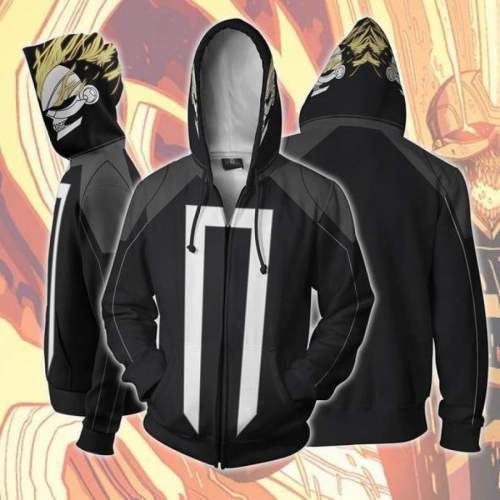 Marvel Spotlight Anime Ghost Rider Johnny Blaze Unisex Adult Cosplay Zip Up 3D Print Hoodies Jacket Sweatshirt