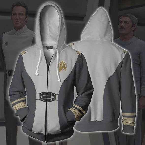 Star Trek Ii The Wrath Of Khan Tv Grey Uniform Unisex Adult Cosplay Zip Up 3D Print Hoodies Jacket Sweatshirt