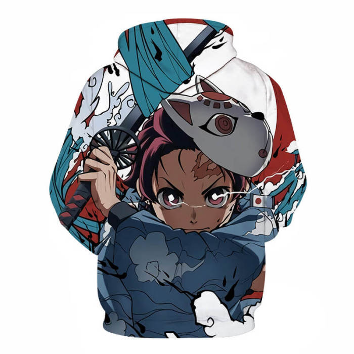 Demon Slayer Kimetsu No Yaiba Anime Kamado Tanjirou 19 Unisex Adult Cosplay 3D Print Hoodie Pullover Sweatshirt