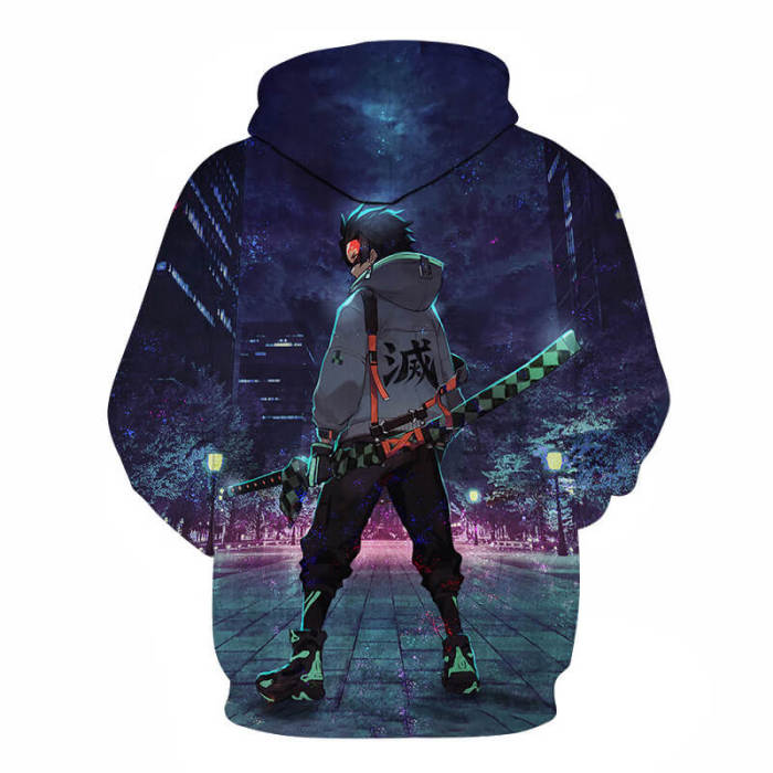 Demon Slayer Kimetsu No Yaiba Anime Kamado Tanjirou 14 Unisex Adult Cosplay 3D Print Hoodie Pullover Sweatshirt