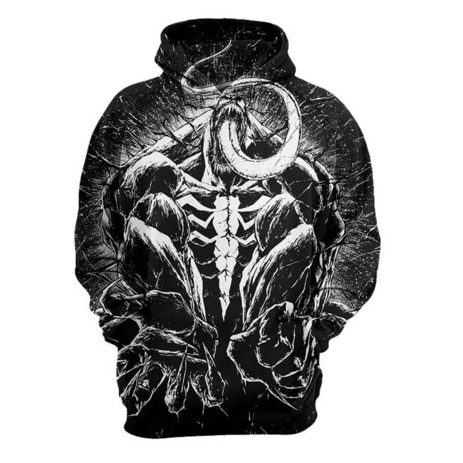 Venom Movie Brock Eddie 19 Unisex Adult Cosplay 3D Print Hoodie Pullover Sweatshirt