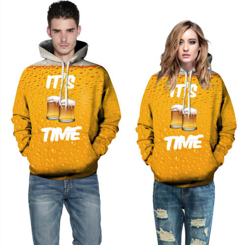 It'S Time Food Unisex Adult Cosplay 3D Print Hoodie Pullover Sweatshirt