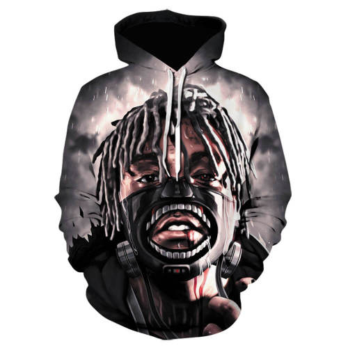 American Rapper Xxxtentacion Jahseh Dwayne Ricardo Onfroy Style 10 Cosplay Costume Pullover Hoodie