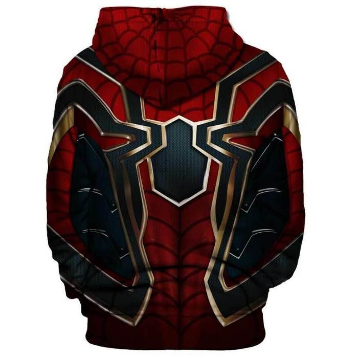 Spider-Man Movie Peter Benjamin Parker 1 Unisex Adult Cosplay 3D Print Hoodie Pullover Sweatshirt
