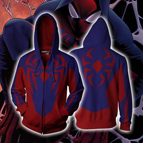 Spider-Man: Into The Spider-Verse Movie Miles Morales Unisex Adult Cosplay Zip Up 3D Print Hoodies Jacket Sweatshirt