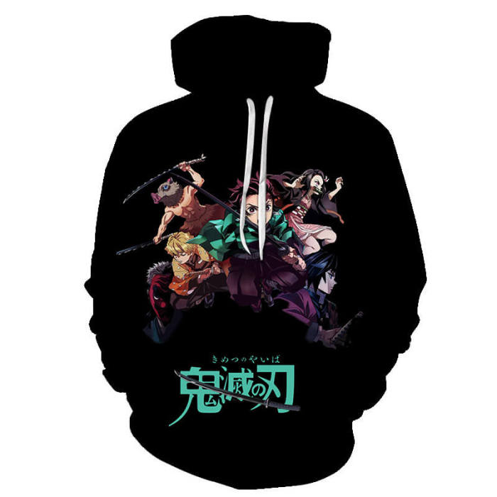 Demon Slayer Kimetsu No Yaiba Anime Kamado Tanjirou 13 Unisex Adult Cosplay 3D Print Hoodie Pullover Sweatshirt