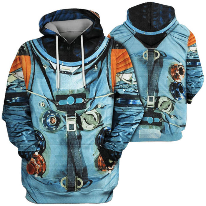 Astronaut Garment Spacesuit Neil Alden Armstrong Unisex Adult Cosplay 3D Print Hoodie Pullover Sweatshirt
