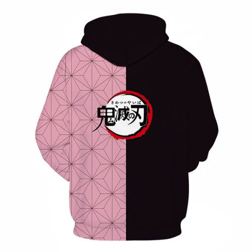 Demon Slayer Kimetsu No Yaiba Anime Kamado Nezuko 1 Unisex Adult Cosplay 3D Print Hoodie Pullover Sweatshirt