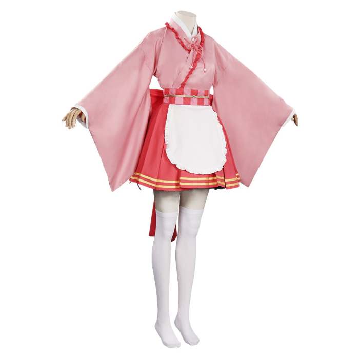 Demon Slayer Maid Dress Outfits Halloween Carnival Suit Tsuyuri Kanawo Cosplay Costume