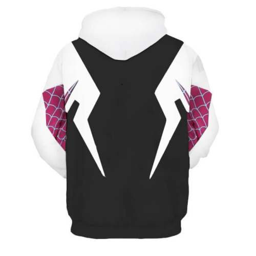 Spider-Man Movie Gwen Gwendolyne Maxine Stacy Unisex Adult Cosplay 3D Print Hoodie Pullover Sweatshirt