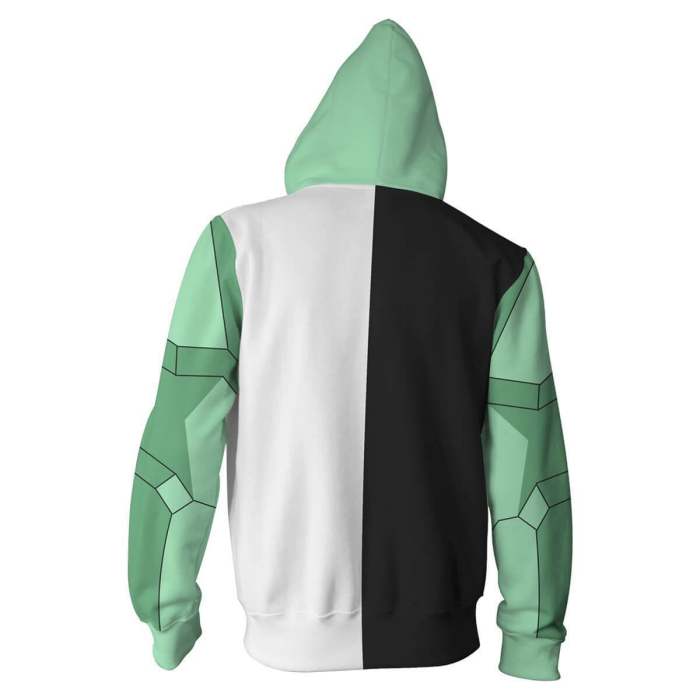 Ben 10 Anime Cartoon Diamondhead Petrosapien Unisex Adult Cosplay Zip Up 3D Print Hoodies Jacket Sweatshirt