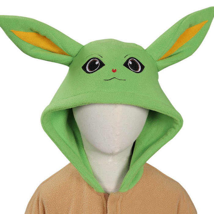 Baby Yoda Jumpsuit Sleepwear Pajams Outfits Halloween Cosplay Costume For Kids Children