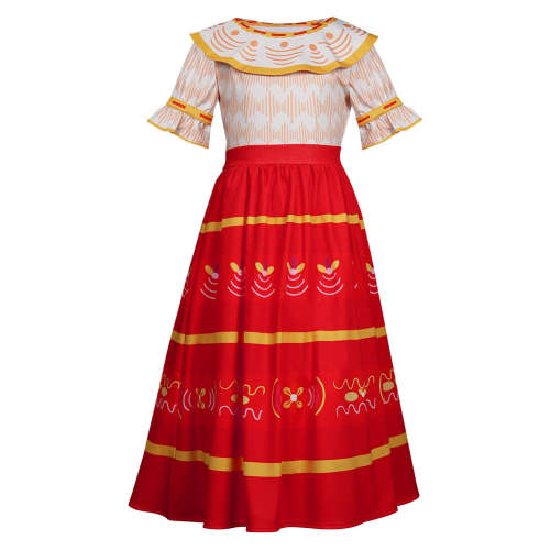 Encanto Dolores Madrigal Kids Children Dress Outfits Halloween Carnival Suit Cosplay Costume