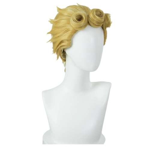 Jojo‘S Bizarre Adventure Golden Wind Giorno Giovanna Hair Carnival Halloween Party Props Cosplay Wig