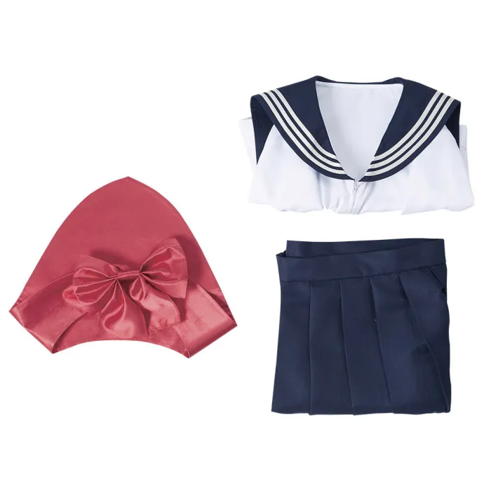 Akebi‘S Sailor Uniform - Komichi Akebi Uniform Halloween Carnival Suit Cosplay Costume