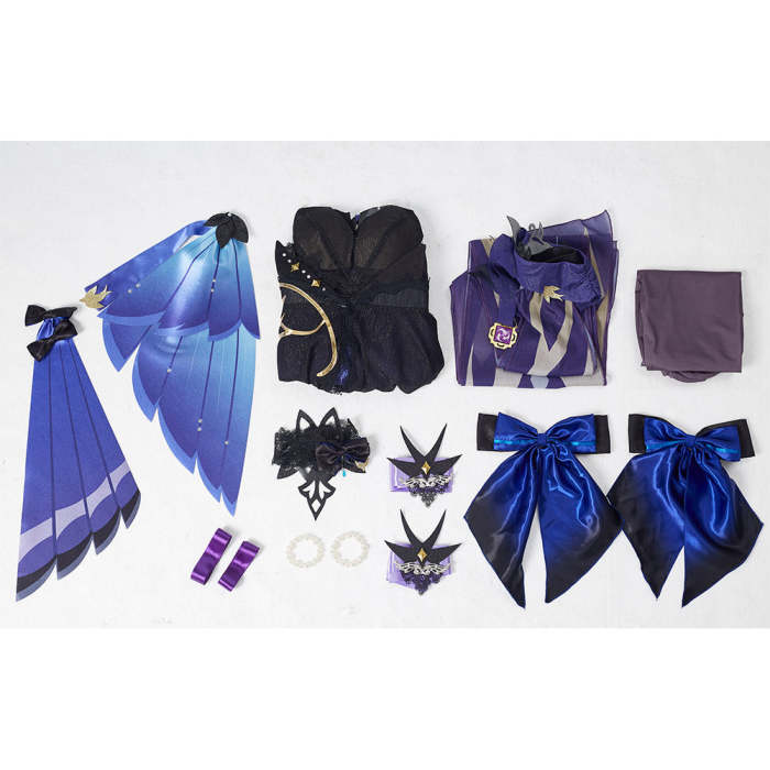 Genshin Impact Keqing Cosplay Costume Outfits Halloween Carnival Suit