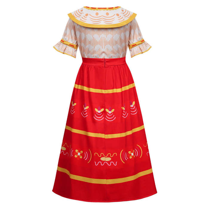Encanto Dolores Madrigal Kids Children Dress Outfits Halloween Carnival Suit Cosplay Costume
