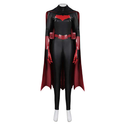 Catwoman: Hunted - Batwoman Cosplay Costume Jumpsuit Cloak Outfits Halloween Carnival Suit