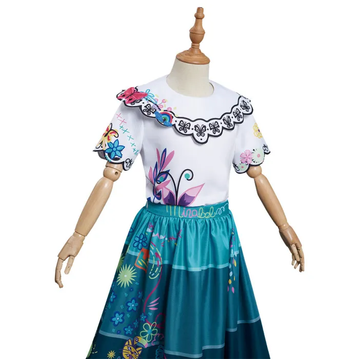 Encanto Mirabel Dress Halloween Carnival Suit Cosplay Costume For Kids Children