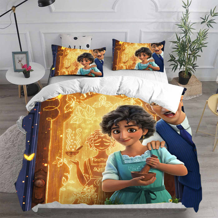 Encanto Cosplay Bedding Set Duvet Cover Pillowcases Halloween Home Decor