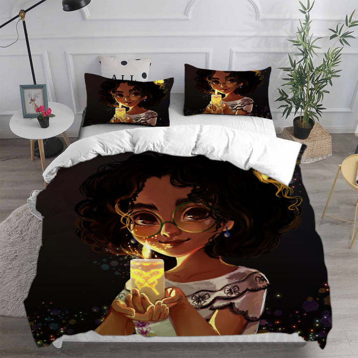 Encanto Cosplay Bedding Set Duvet Cover Pillowcases Halloween Home Decor