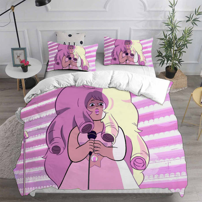 Steven Universe Cosplay Bedding Set Duvet Cover Pillowcases Halloween Home Decor