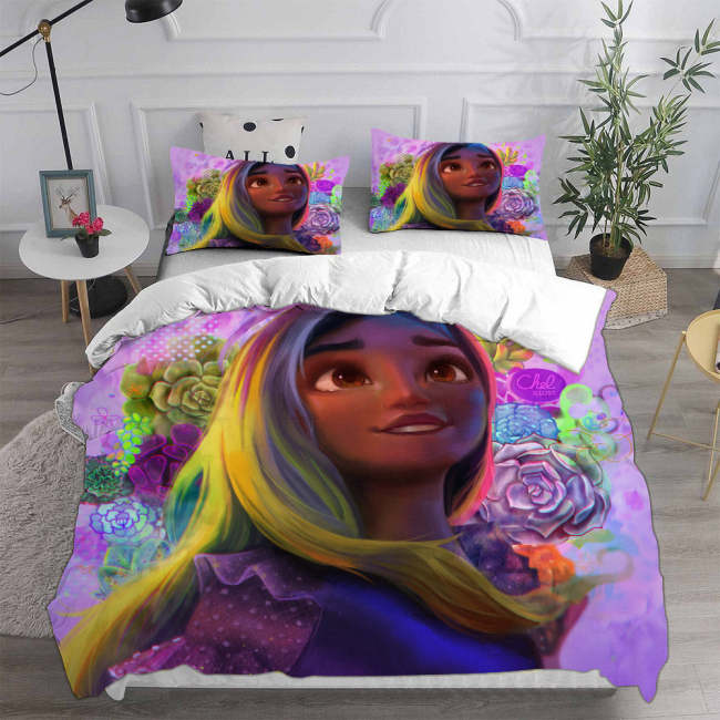 Encanto Mirabel Cosplay Bedding Set Duvet Cover Pillowcases Halloween Home Decor
