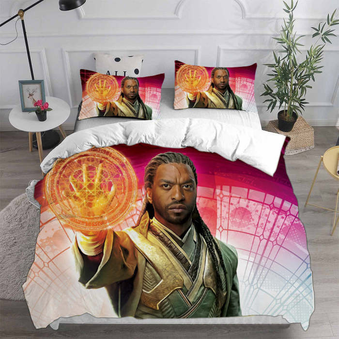 Doctor Strange Cosplay Bedding Set Duvet Cover Pillowcases Halloween Home Decor