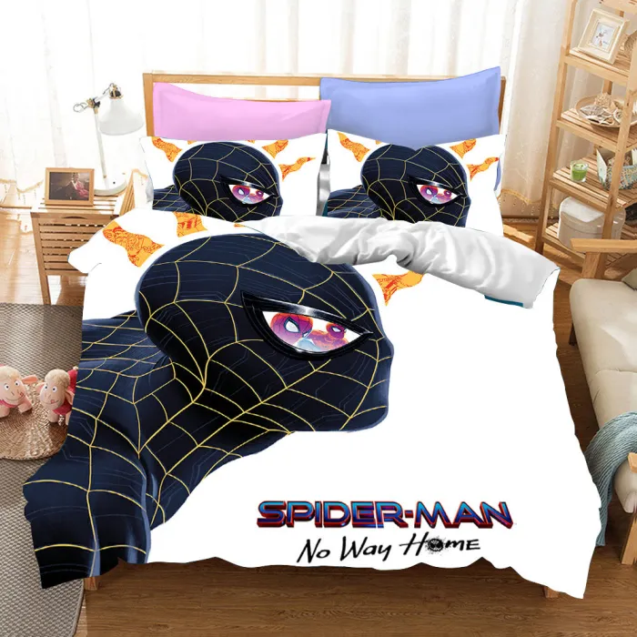 Spider Man No Way Home Cosplay Bedding Set Duvet Cover Pillowcases Halloween Home Decor