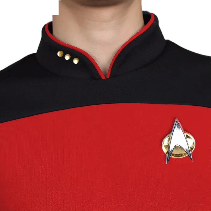 Star Trek Tng The Next Generation Shirt Uniform For Men Coat Halloween Cosplay Costume