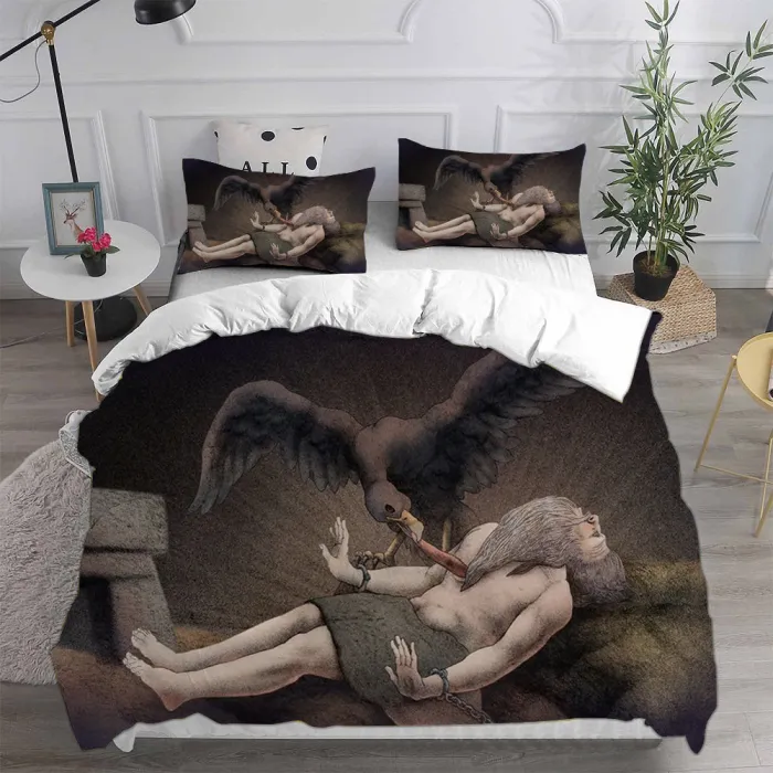 The Midnight Gospel Cosplay Bedding Set Duvet Cover Pillowcases Halloween Home Decor