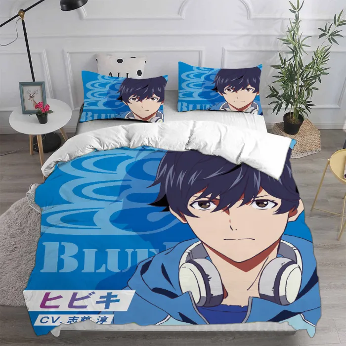 Anime Bubble Cosplay Bedding Set Duvet Cover Pillowcases Halloween Home Decor