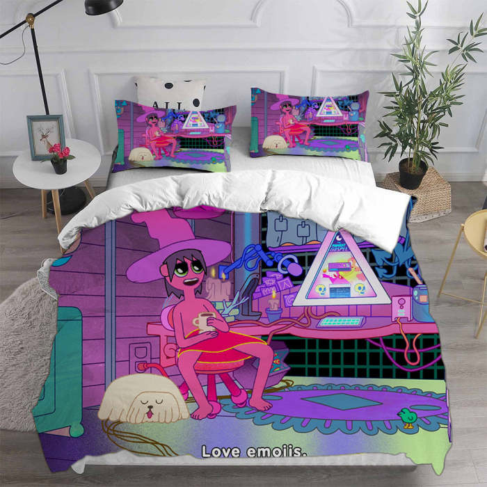 The Midnight Gospel Cosplay Bedding Set Duvet Cover Pillowcases Halloween Home Decor