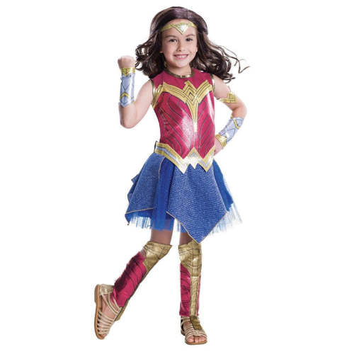 Wonder Girl Costume Children Dress Up Superhero Cosplay Halloween Costume For Kids