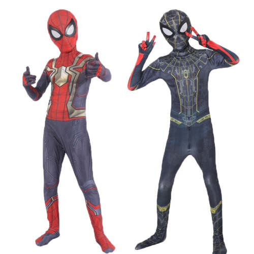 Spiderboy No Way Home Integrated Suit Far From Home Cosplay Superhero Jumpsuits Halloween Costume For Kids