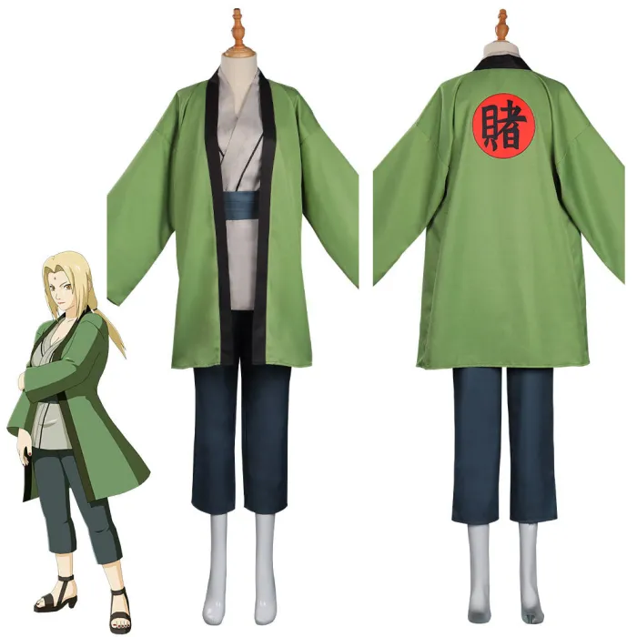 Naruto Tsunade Fifth Hokage Cosplay Costume Kimono Outfits Halloween Carnival Suit