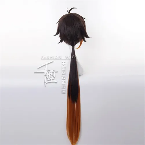 Zhong Li Wig Cosplay Set Game Genshin Impact Costume Prop Uniform