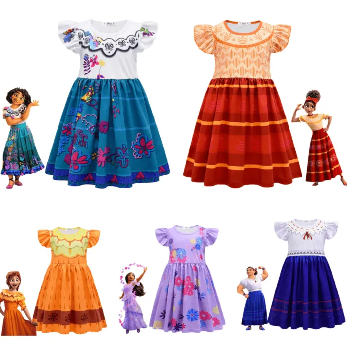 Summer Encanto Costume Girls Birthday Party Mirabel Isabela Dress