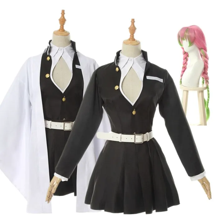 Adult Kids Demon Slayer Kimetsu No Yaiba Anime Kimono Kanroji Mitsuri Cosplay Costume