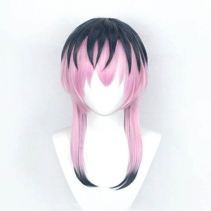 Anime Tokyo Revengers Rindo Haitani Tenjiku Pink Hair Heat Resistant Hair Synthetic Cosplay Wig