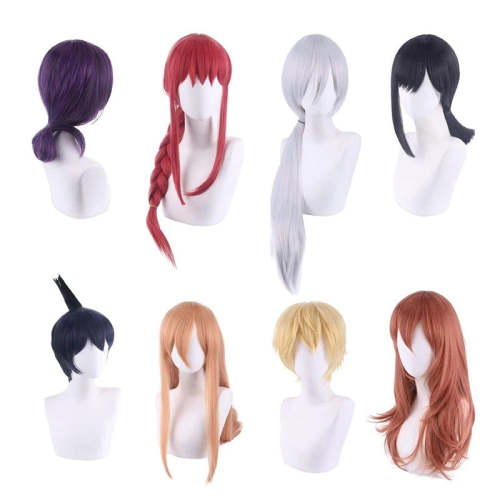 Anime Chainsaw Man Makima Power Angel Devil Denji Higashiyama Kobeni Reze Hayakawa Aki Himeno Quanxi Cosplay Wigs + Wig Cap