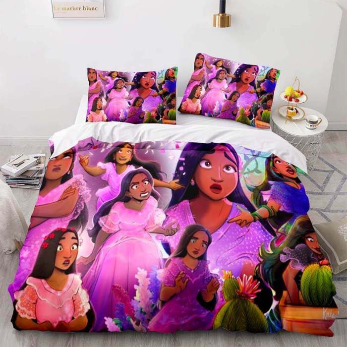 Disney Encanto Bedding Set Quilt Duvet Covers Pillowcase Bedding Sets