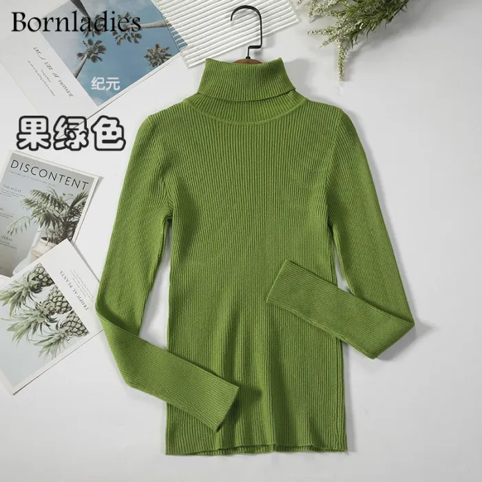 2022 Basic Turtleneck Women Sweaters Autumn Winter Tops Slim Women Pullover Knitted Sweater Jumper Soft Warm Pull