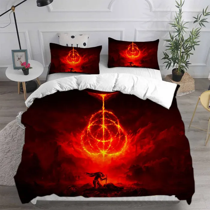 Elden Ring Cosplay Bedding Set Duvet Cover Pillowcases Halloween Home Decor